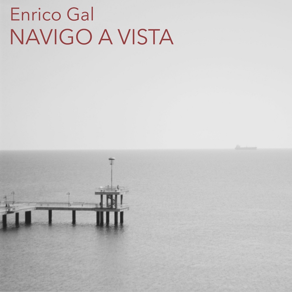 Copertina album enrico gal foto piattaforma sul mare